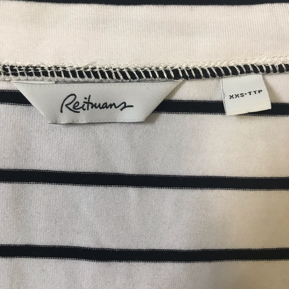 White and Black Striped T-shirt - Picture 2 of 3